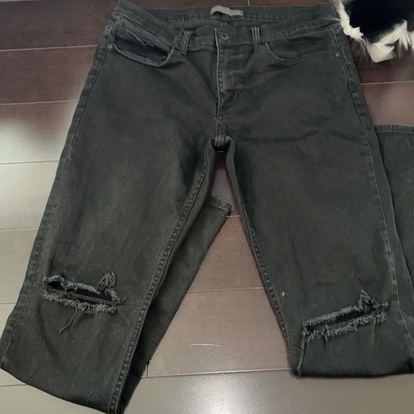 Rail Skinny black stretch jeans. 30/32.  Distressed.  Excellent condition - Picture 4 of 8